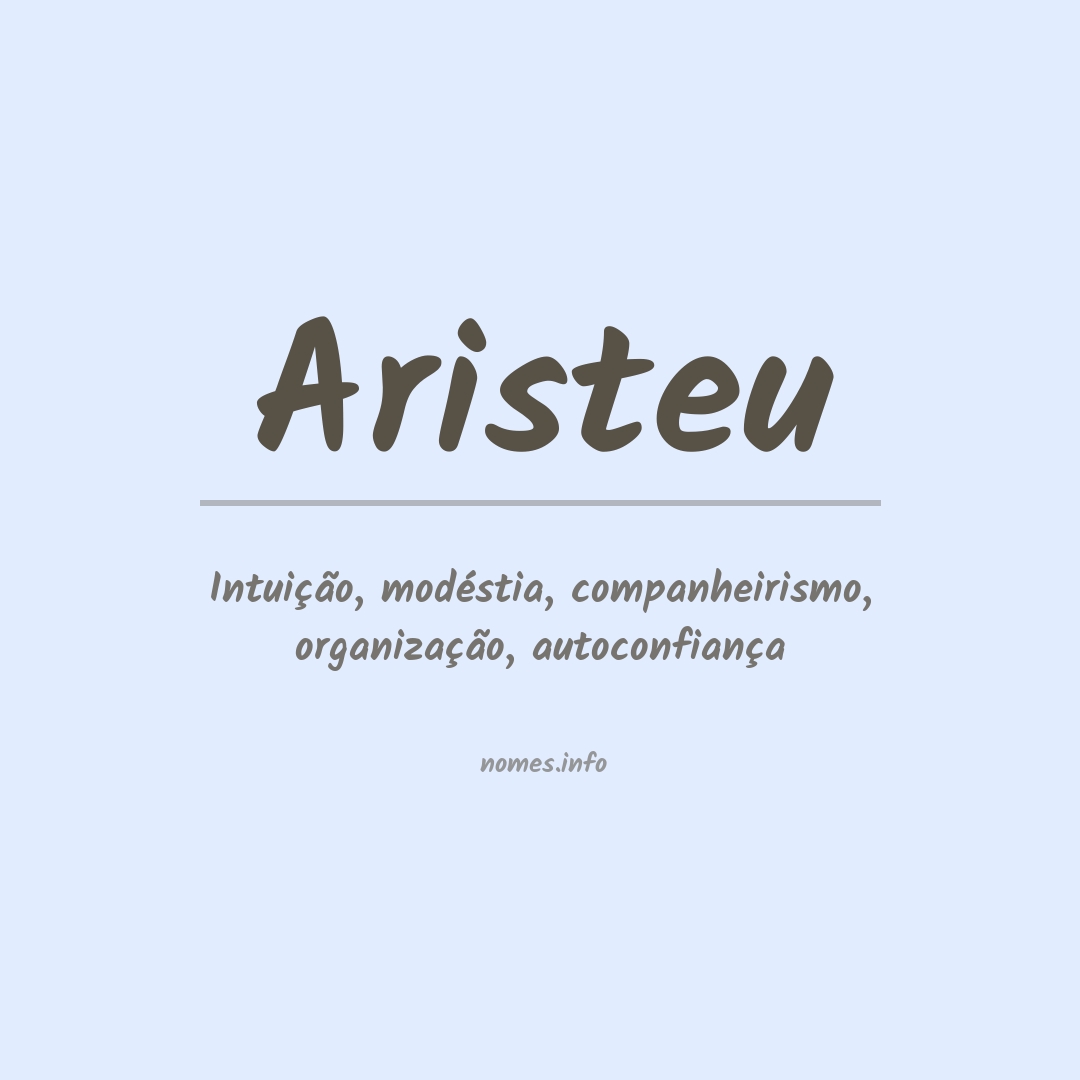Significado do nome Aristeu