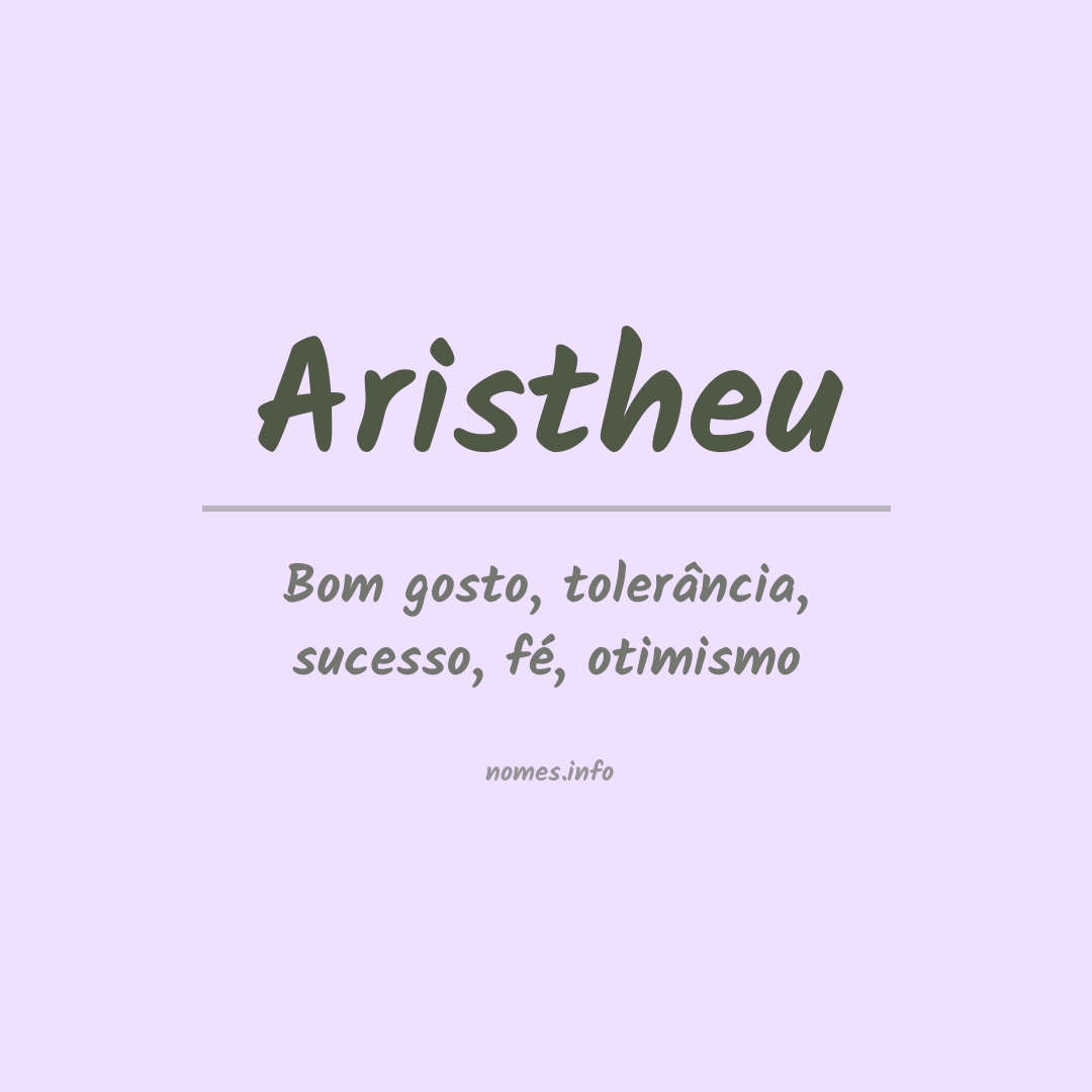 Significado do nome Aristheu