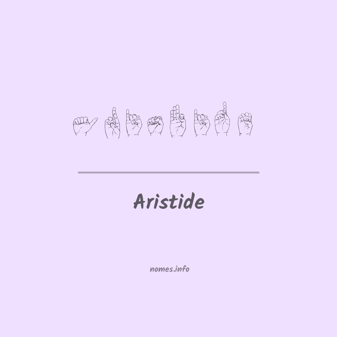 Aristide em Libras