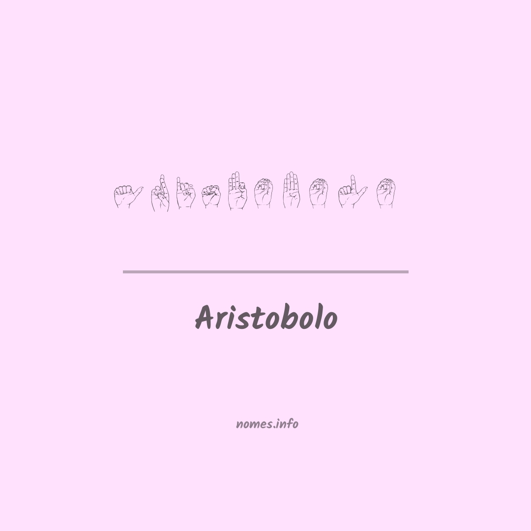 Aristobolo em Libras