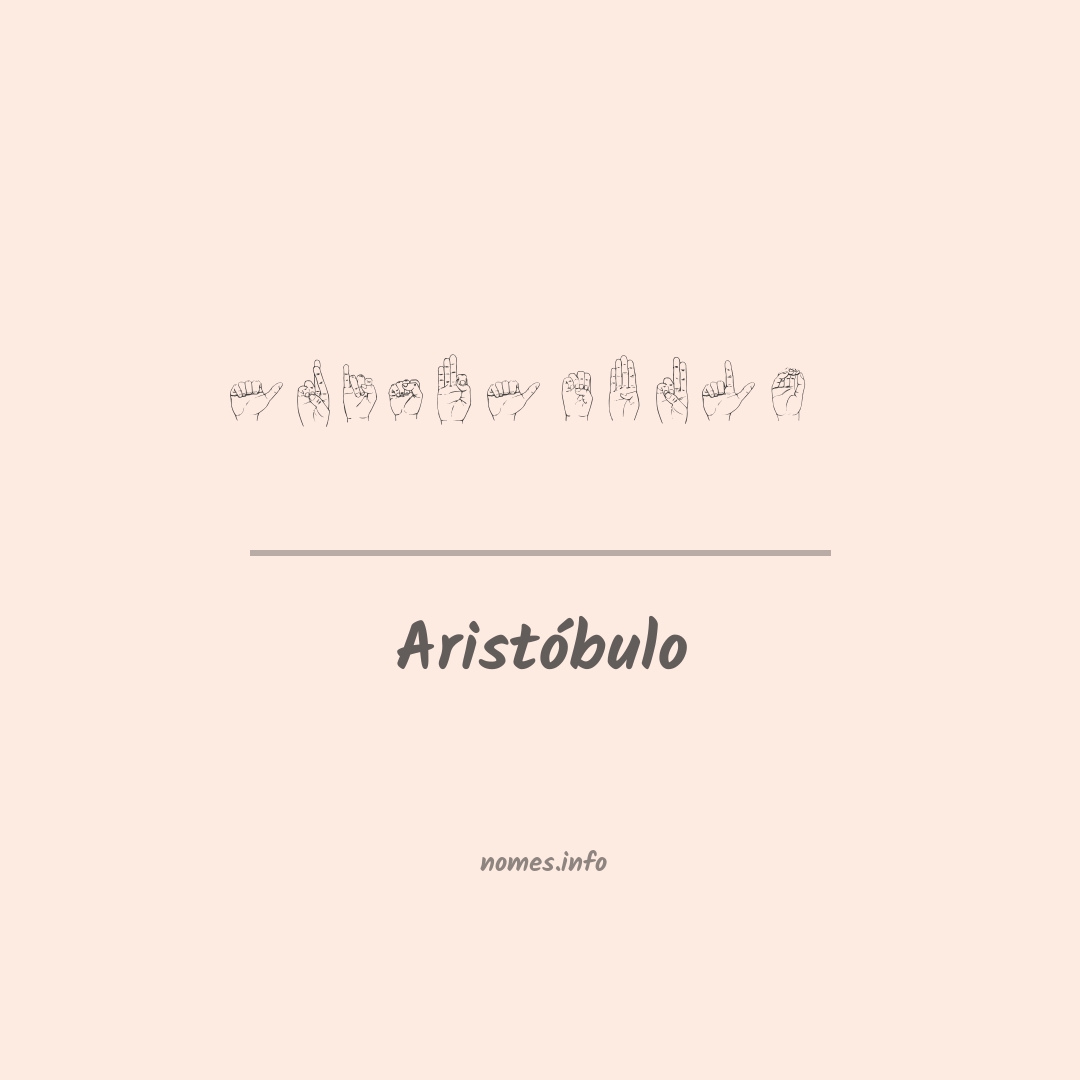 Aristóbulo em Libras