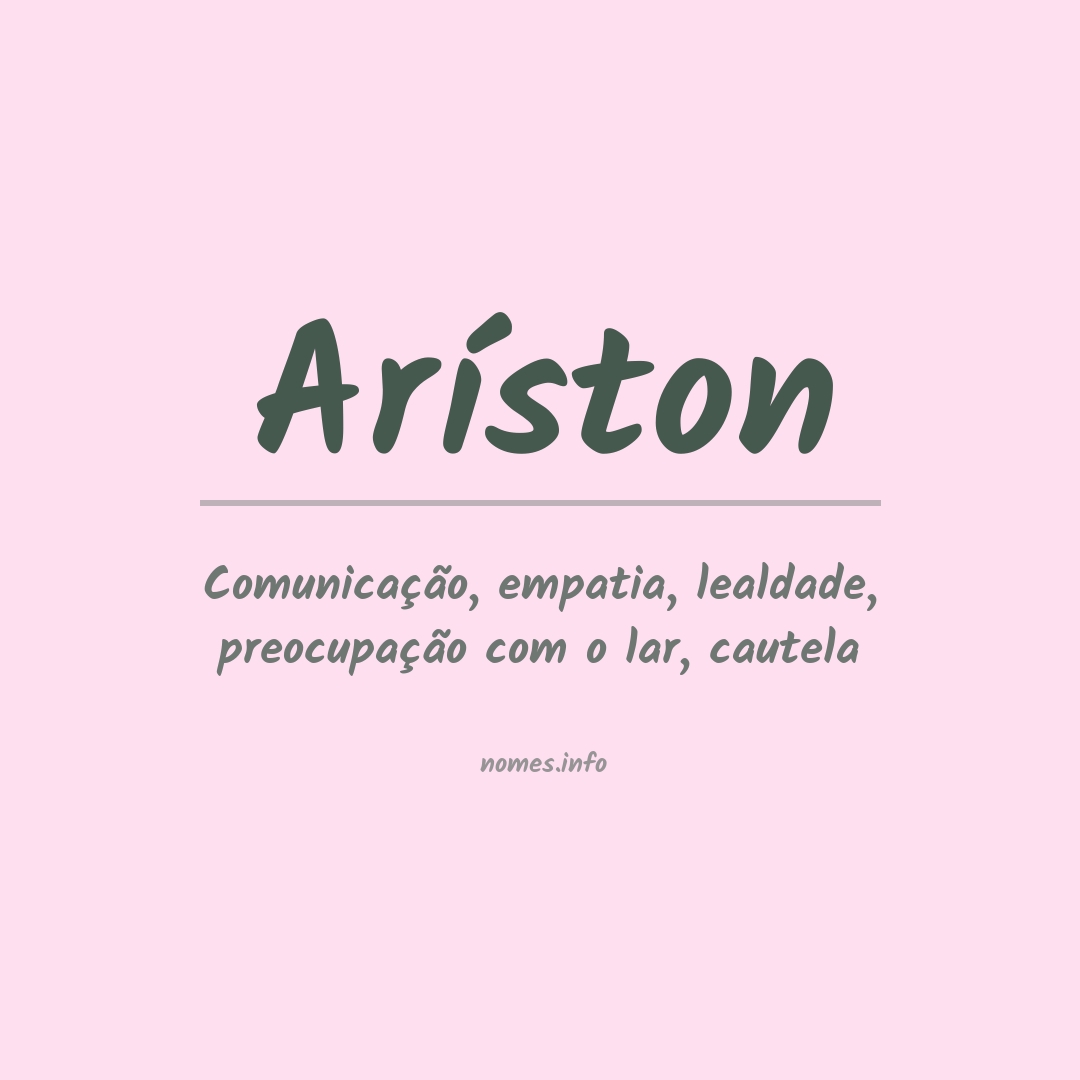 Significado do nome Aríston