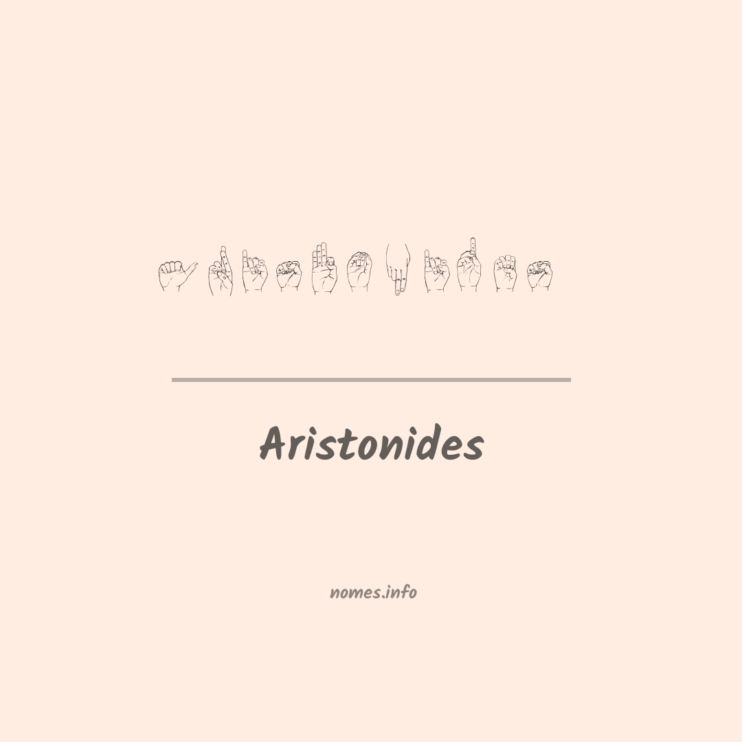 Aristonides em Libras