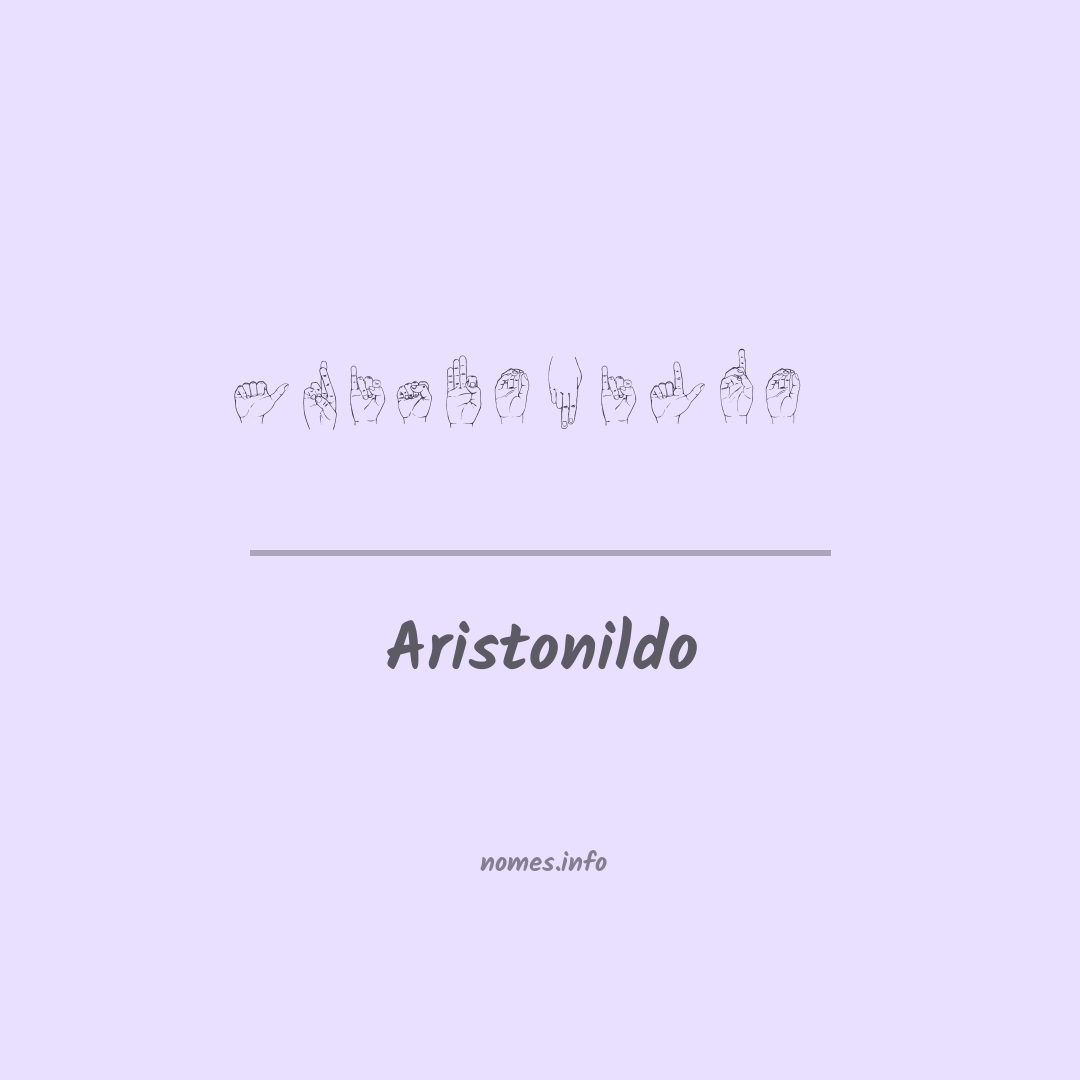 Aristonildo em Libras