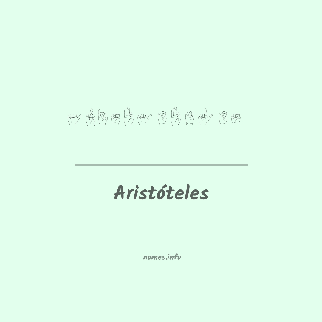 Aristóteles em Libras