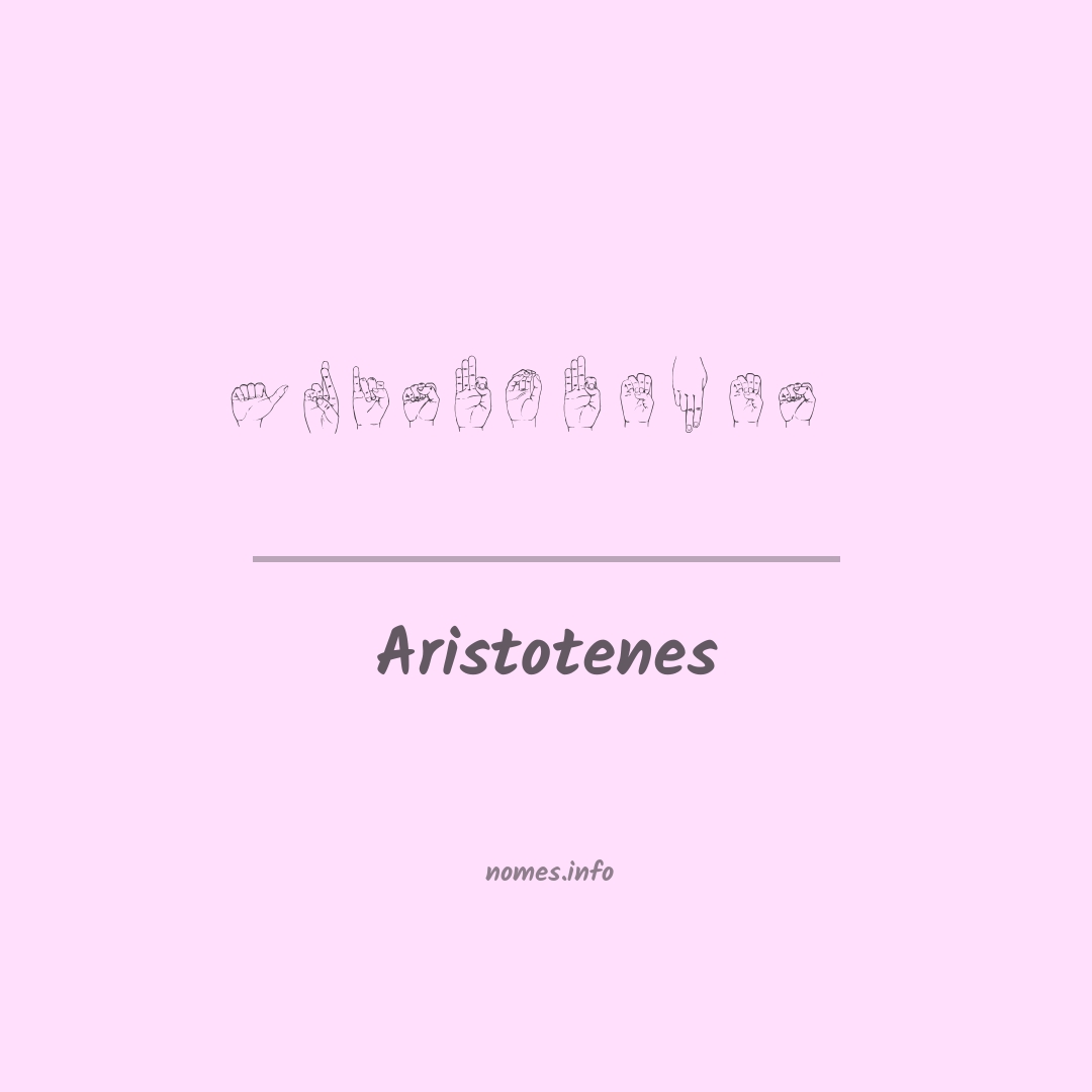 Aristotenes em Libras