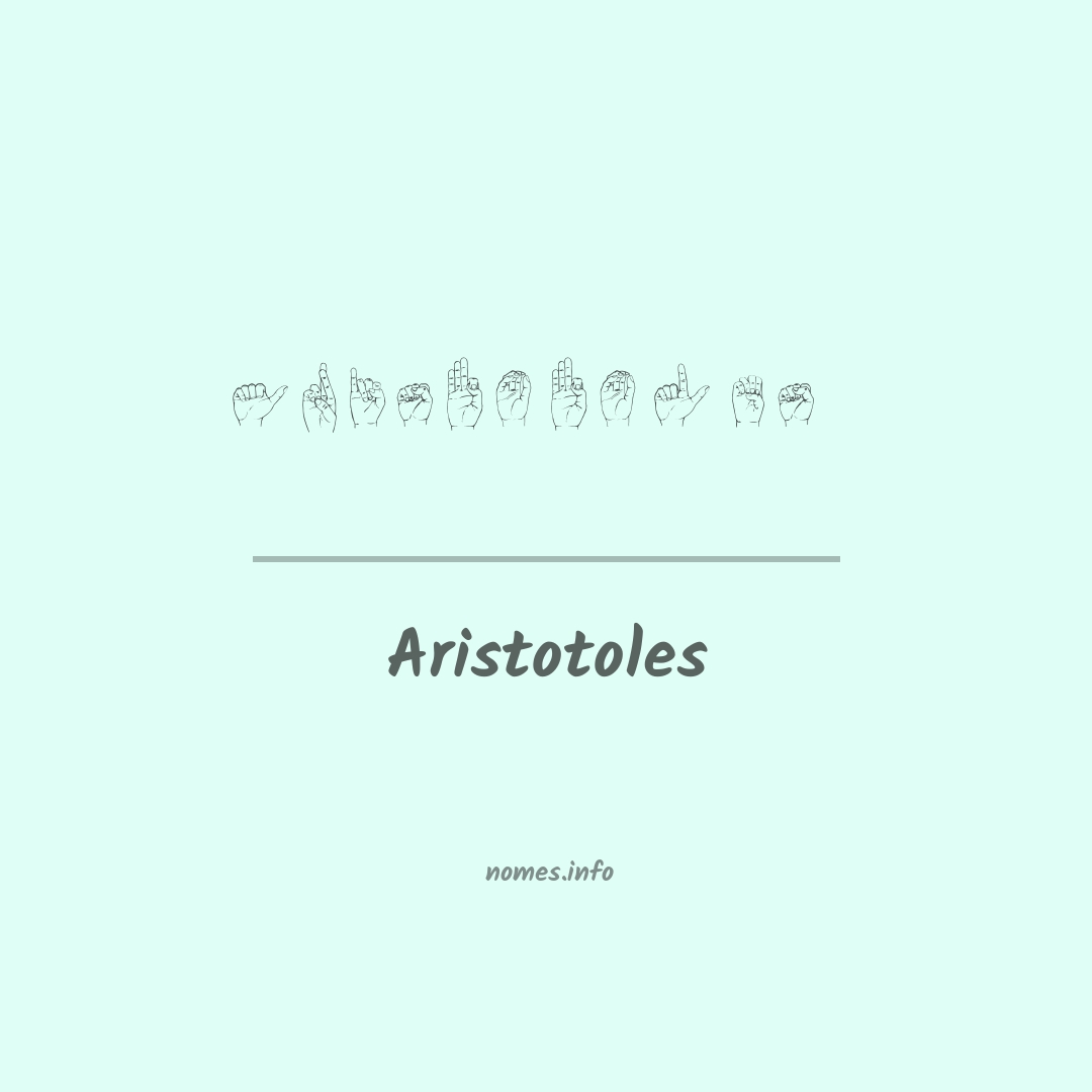 Aristotoles em Libras