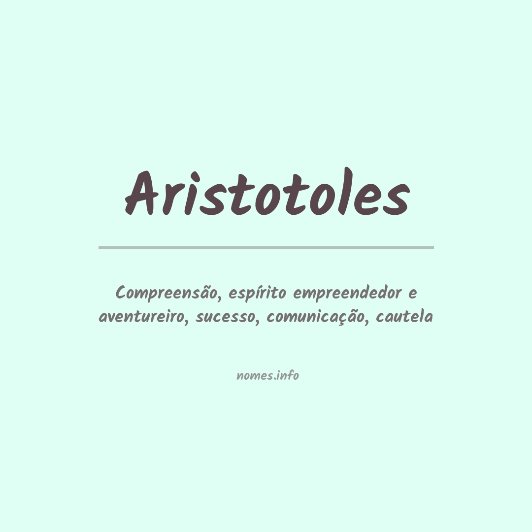 Significado do nome Aristotoles