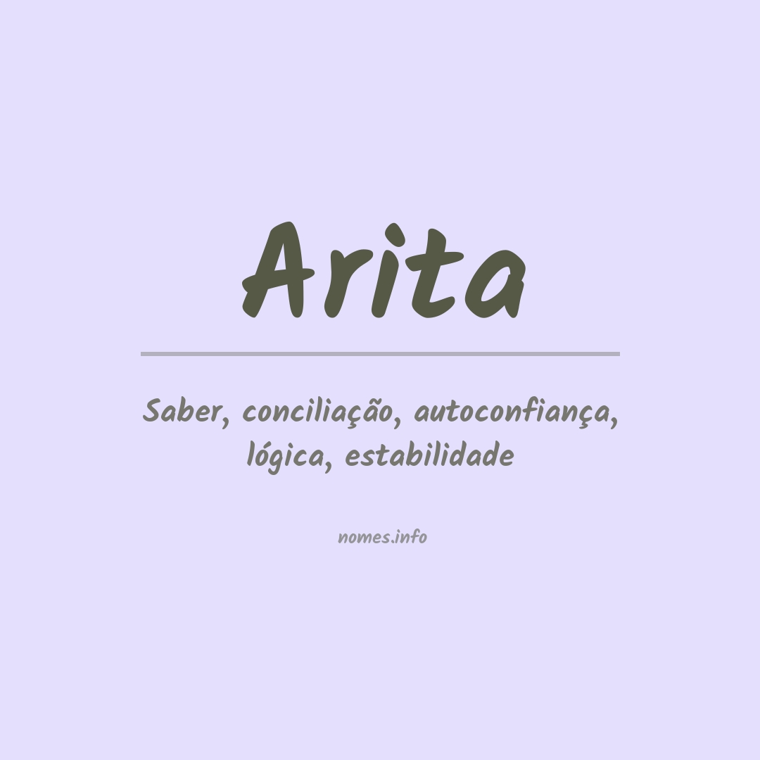 Significado do nome Arita