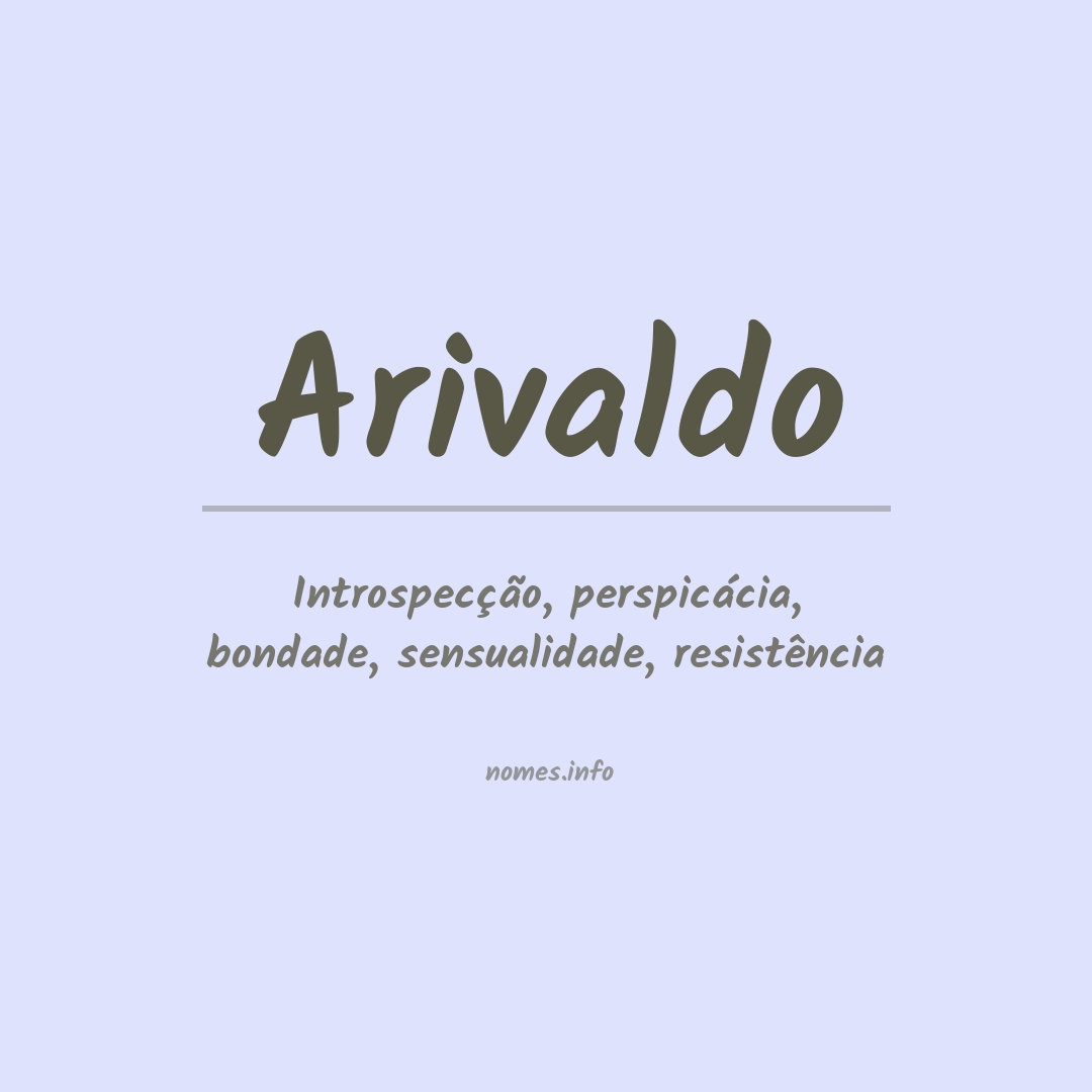 Significado do nome Arivaldo