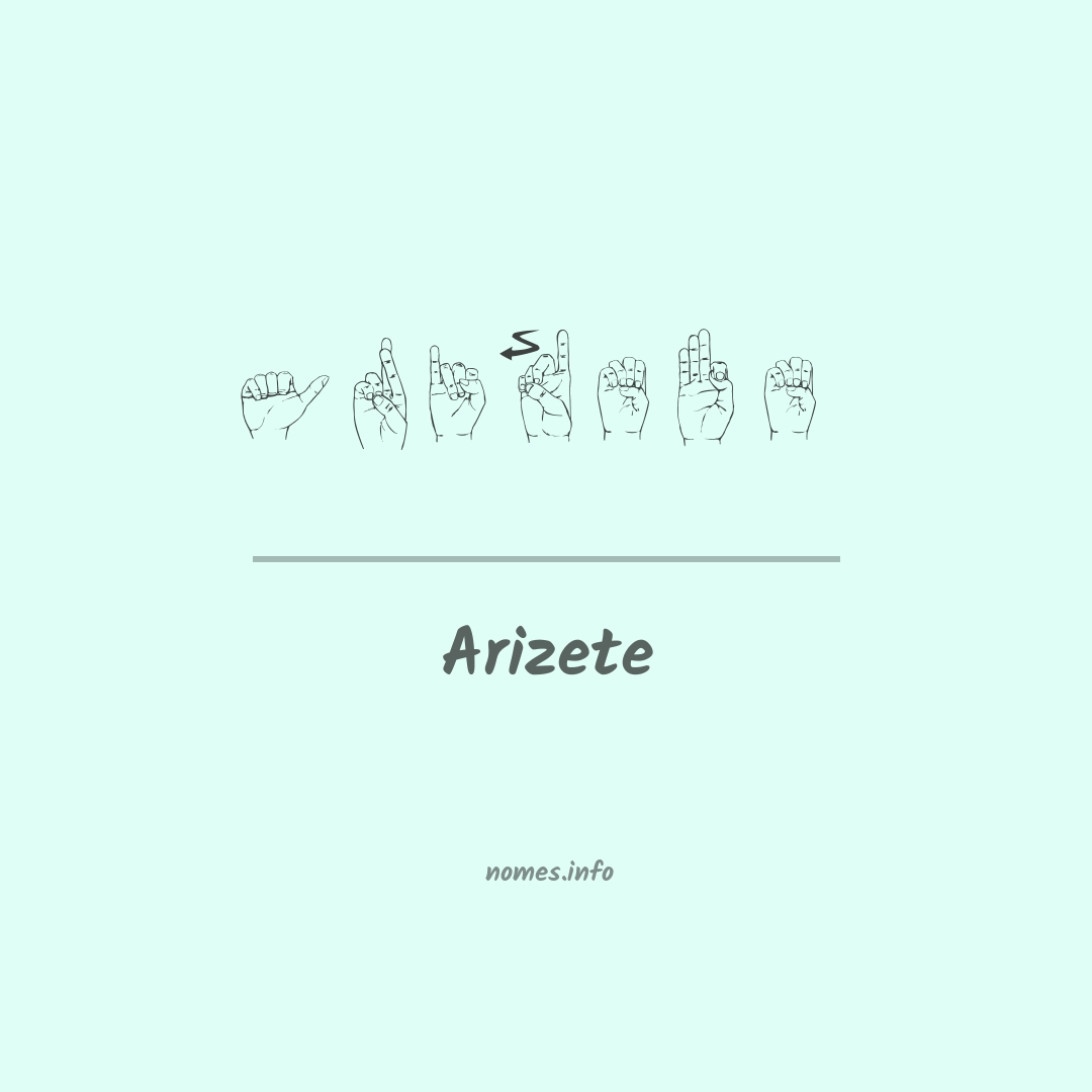 Arizete em Libras