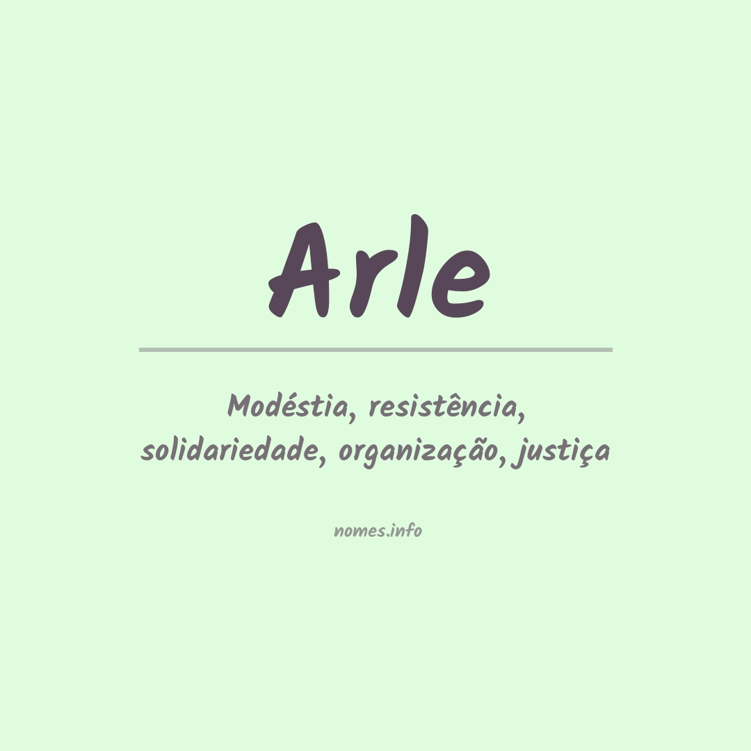 Significado do nome Arle