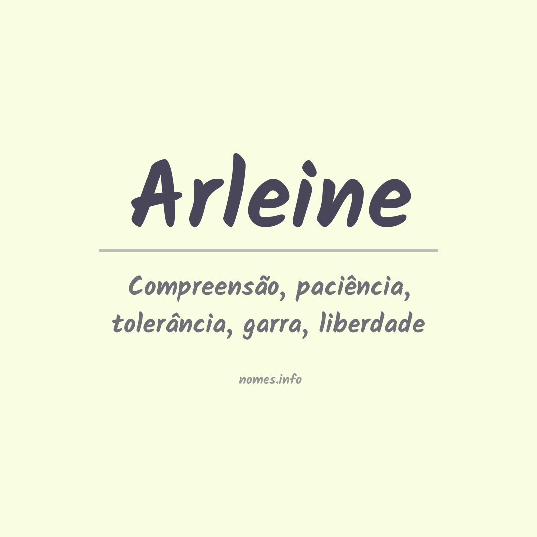 Significado do nome Arleine