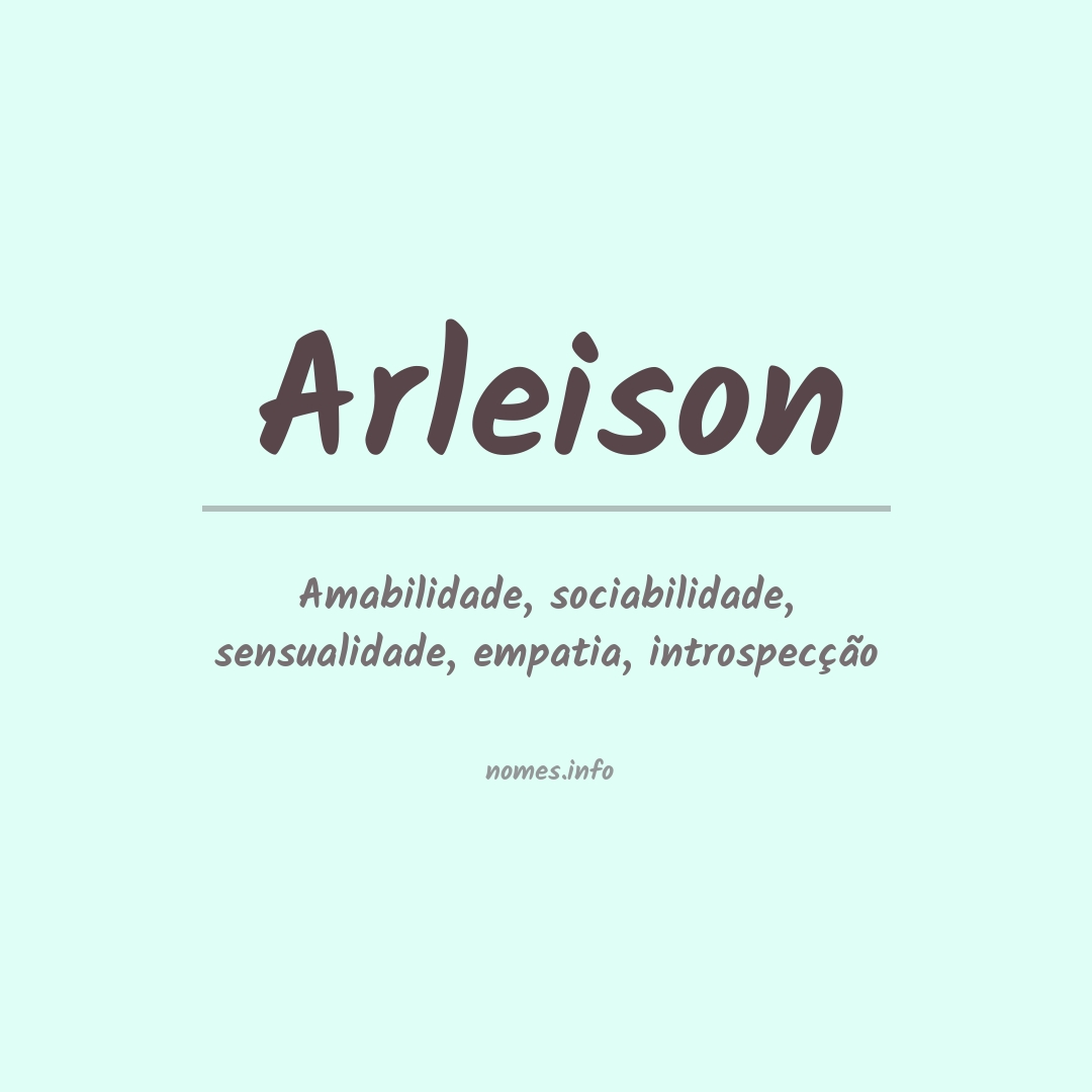 Significado do nome Arleison