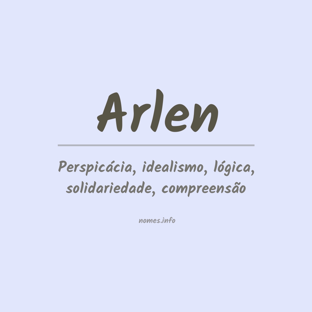 Significado do nome Arlen