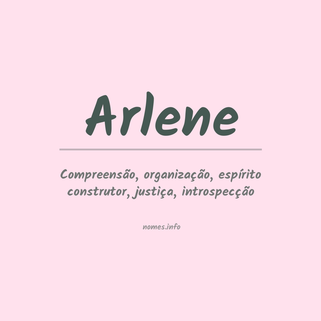 Significado do nome Arlene
