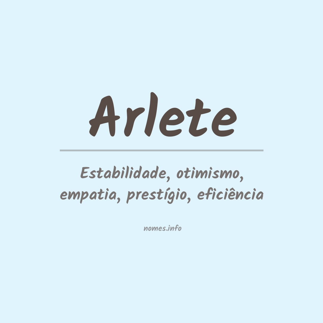 Significado do nome Arlete