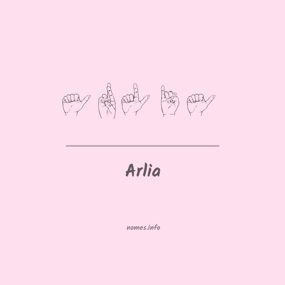 Arlia em Libras