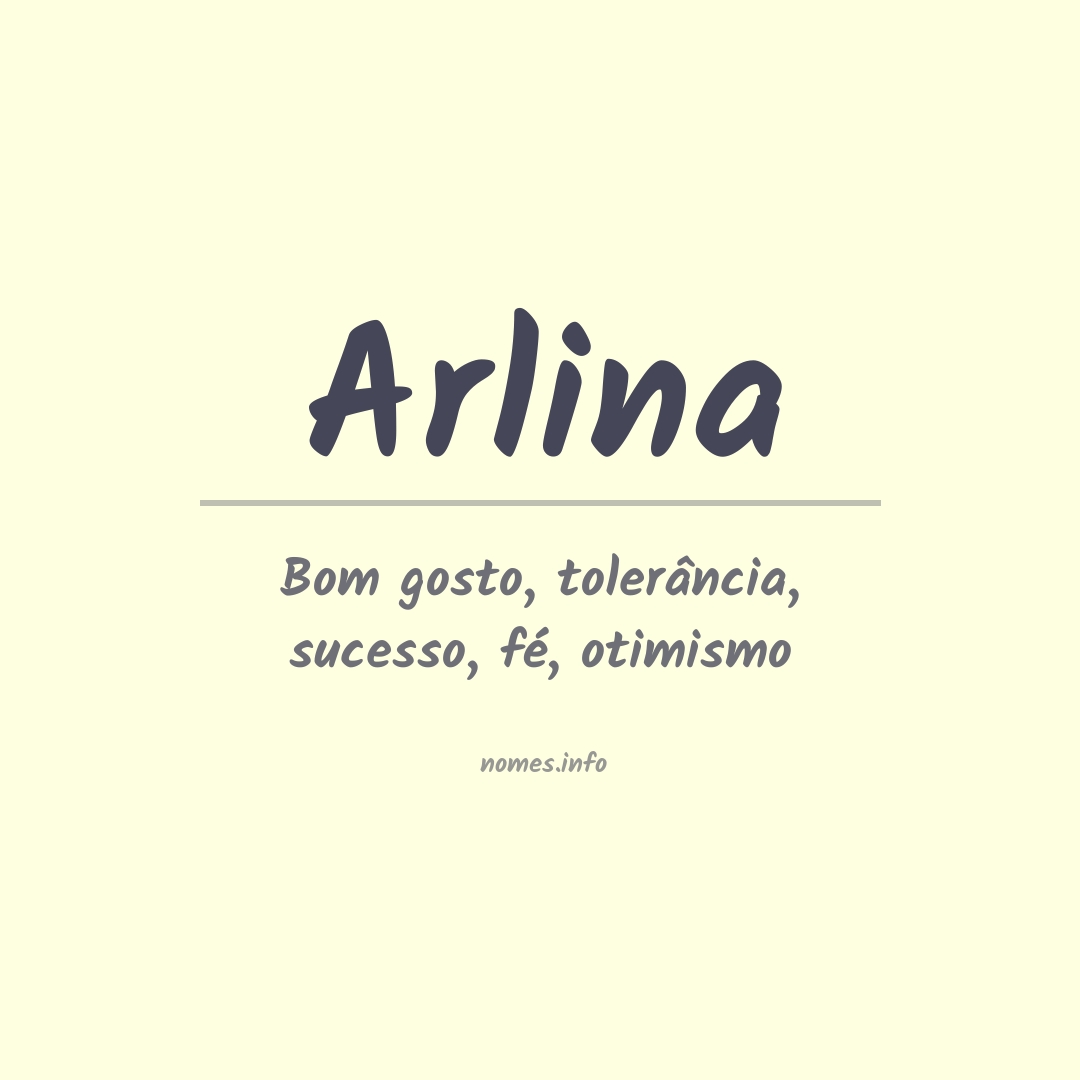 Significado do nome Arlina