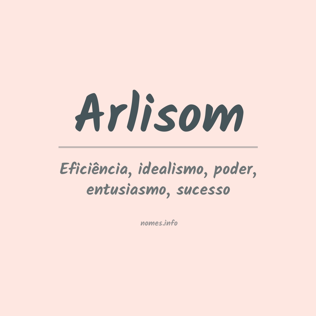 Significado do nome Arlisom