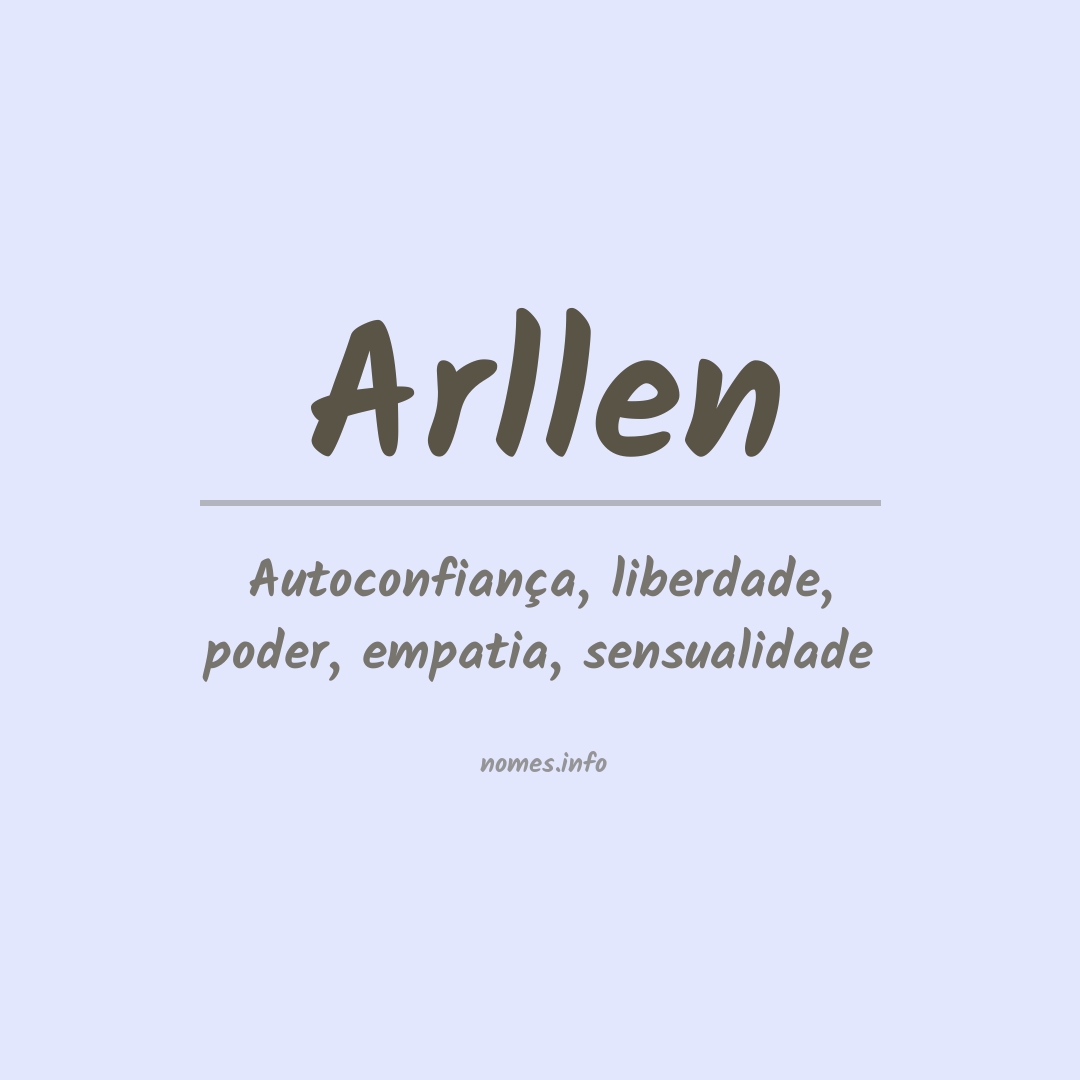Significado do nome Arllen
