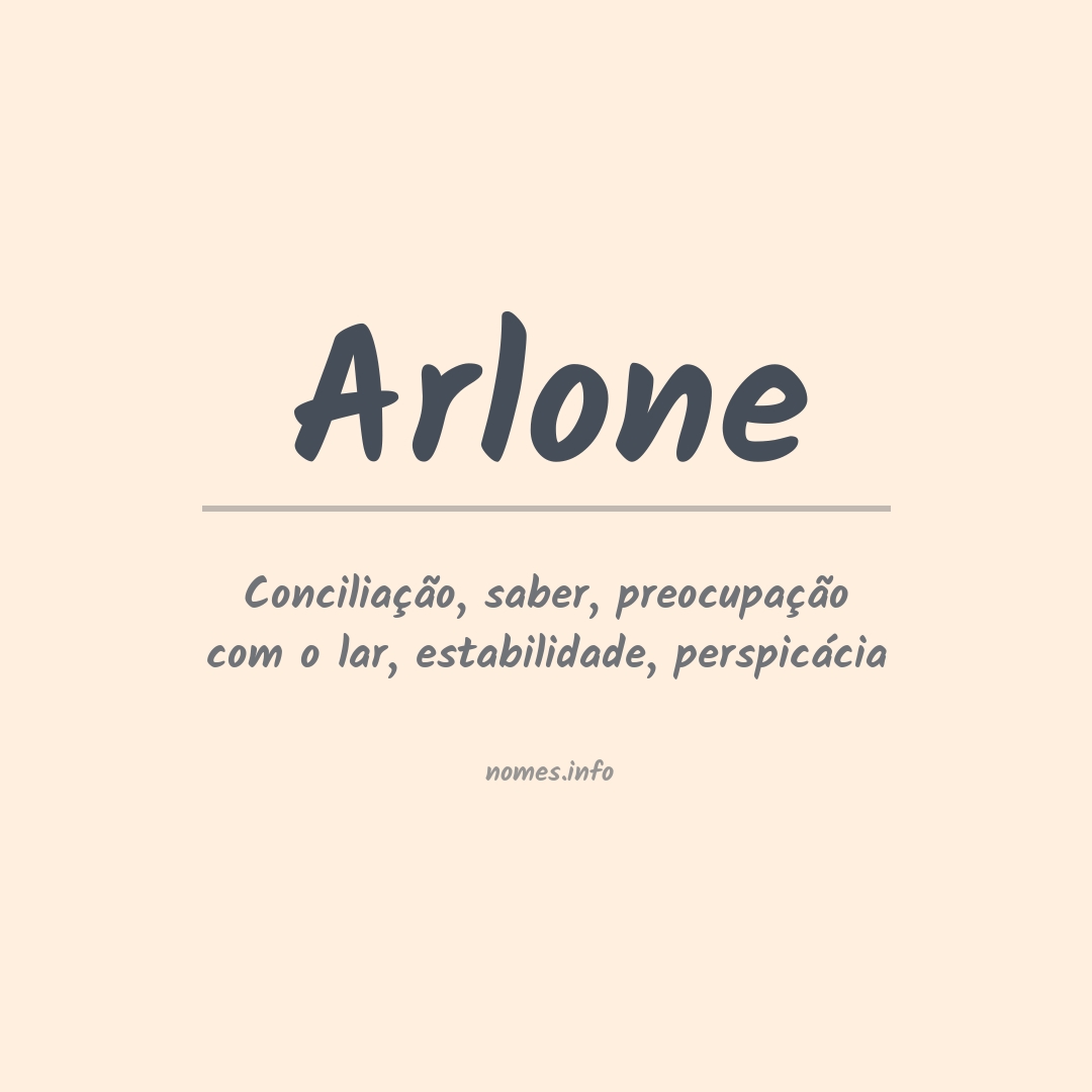 Significado do nome Arlone