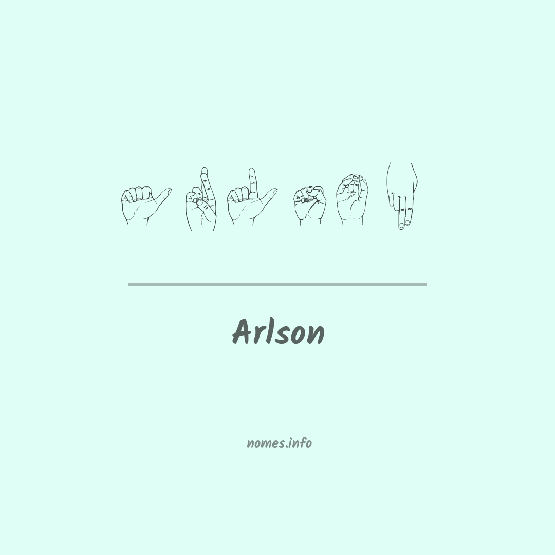 Arlson em Libras