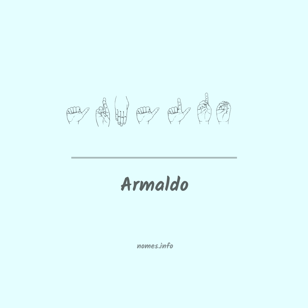 Armaldo em Libras