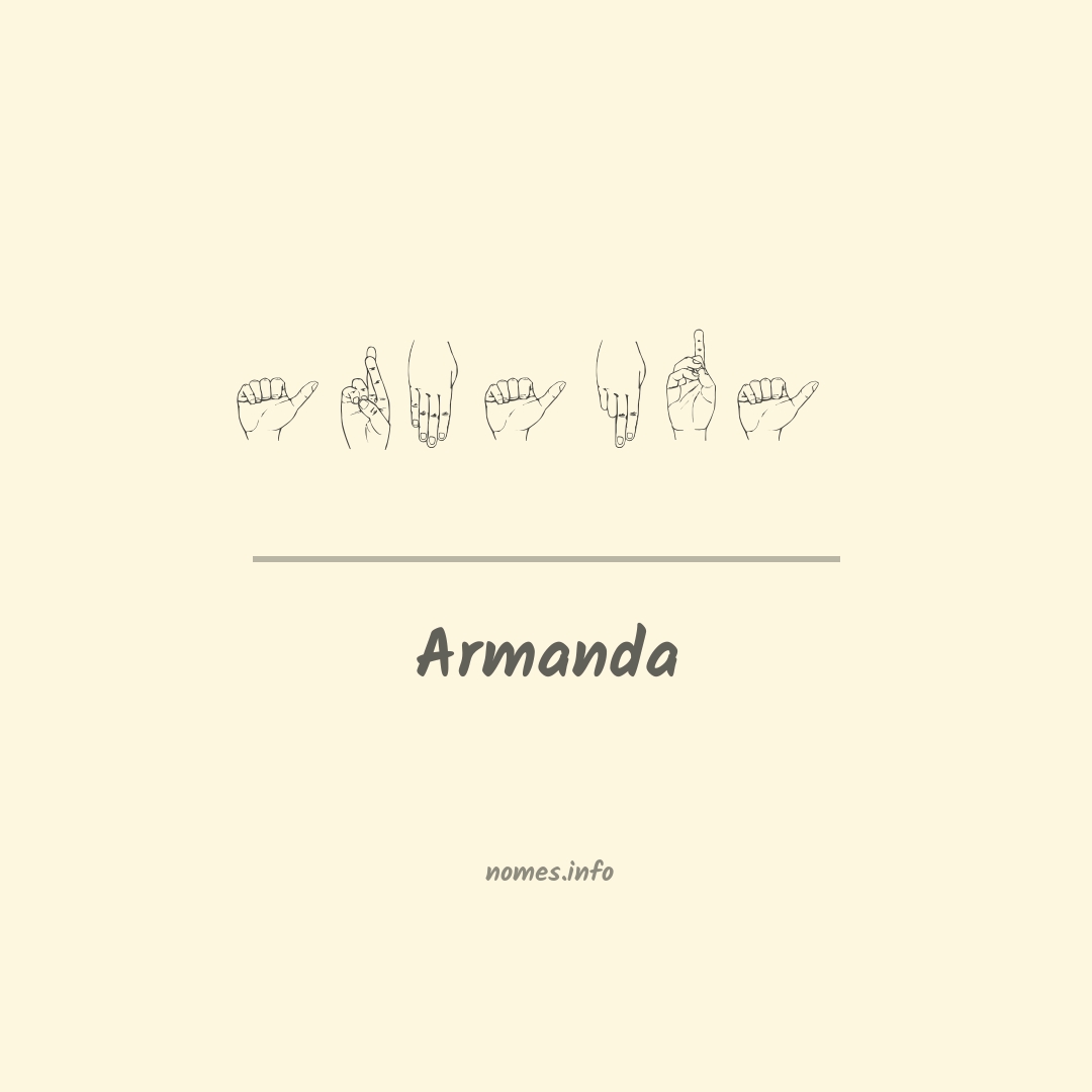 Armanda em Libras