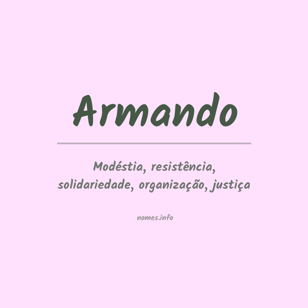 Significado do nome Armando