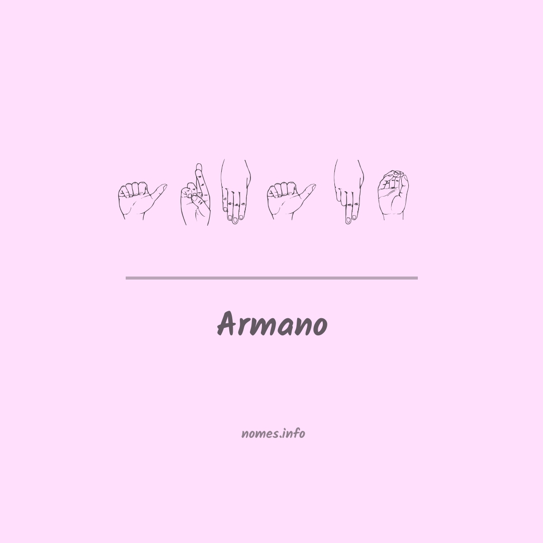 Armano em Libras