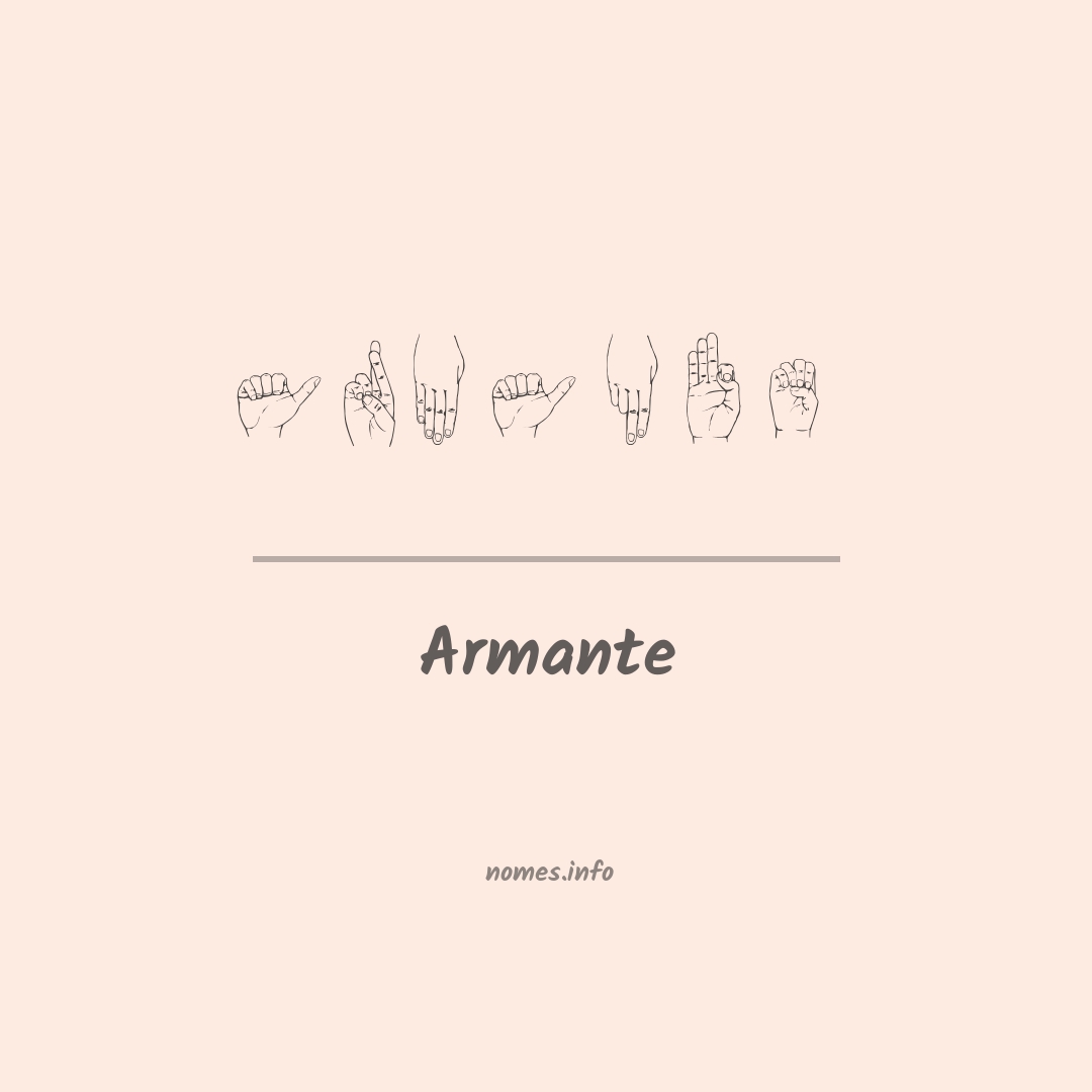 Armante em Libras