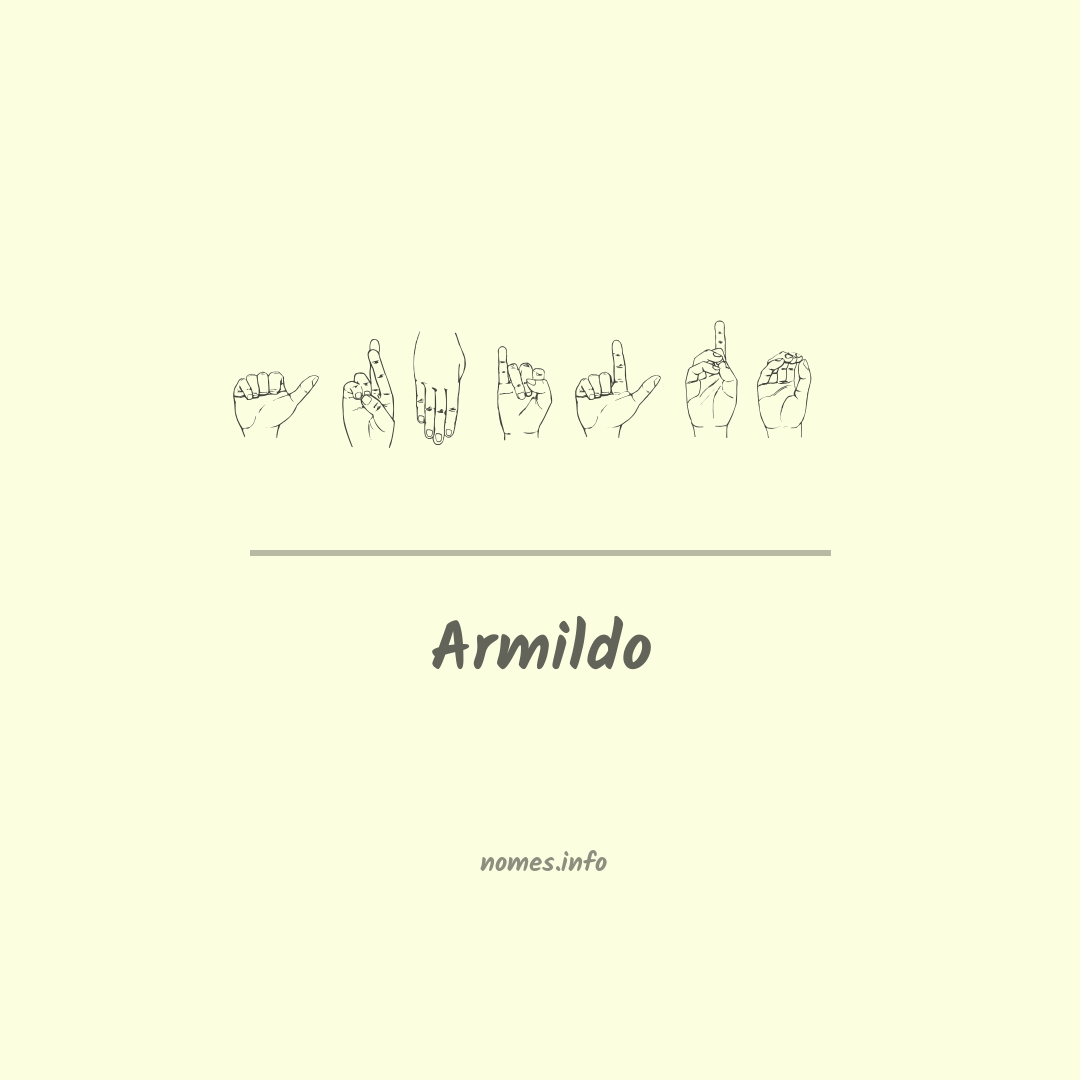 Armildo em Libras