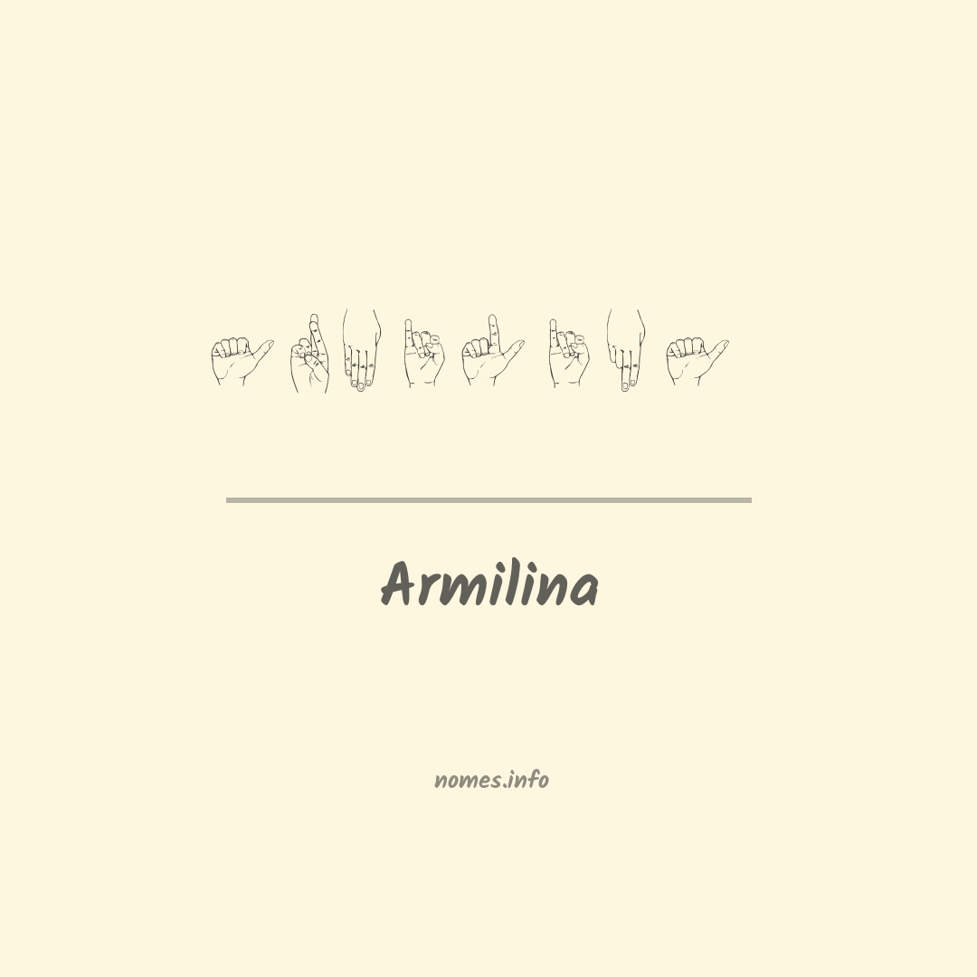 Armilina em Libras