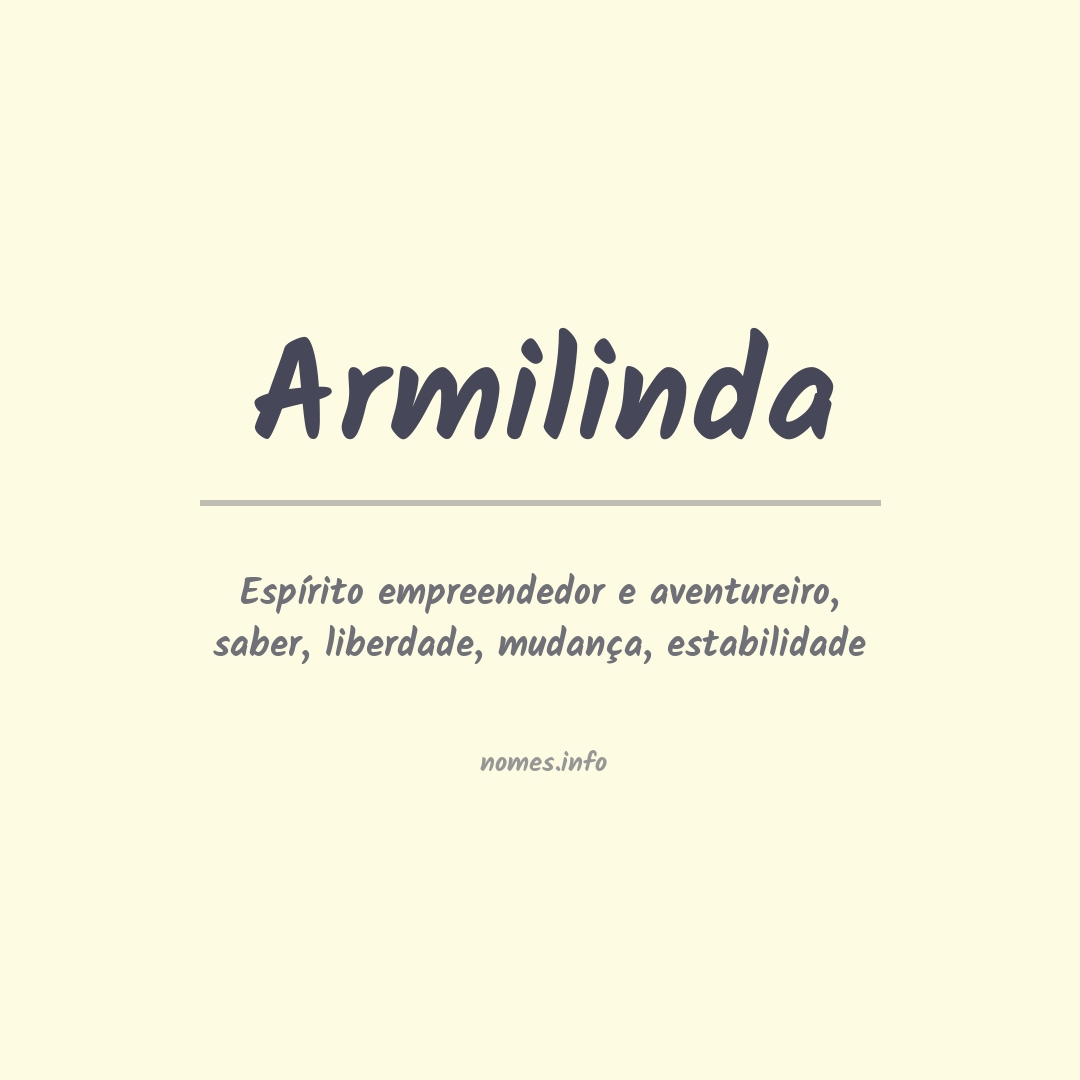 Significado do nome Armilinda