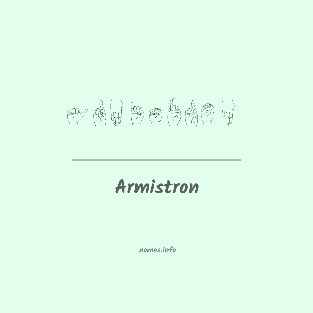 Armistron em Libras