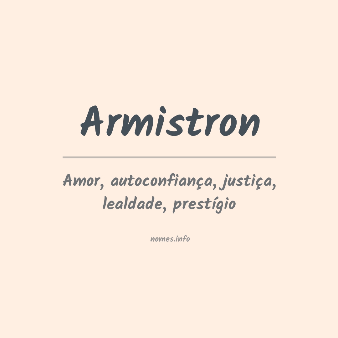 Significado do nome Armistron