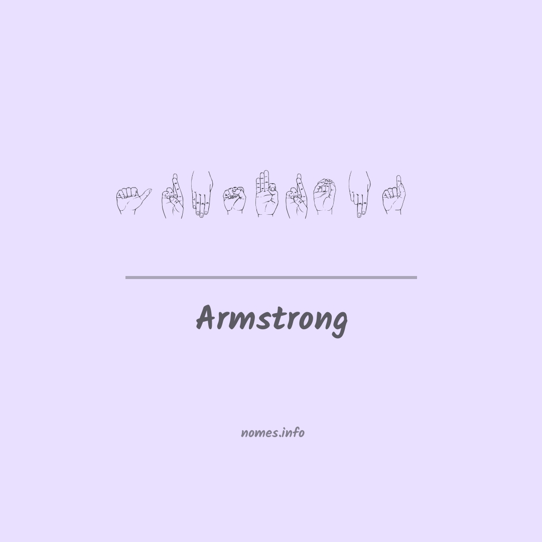 Armstrong em Libras