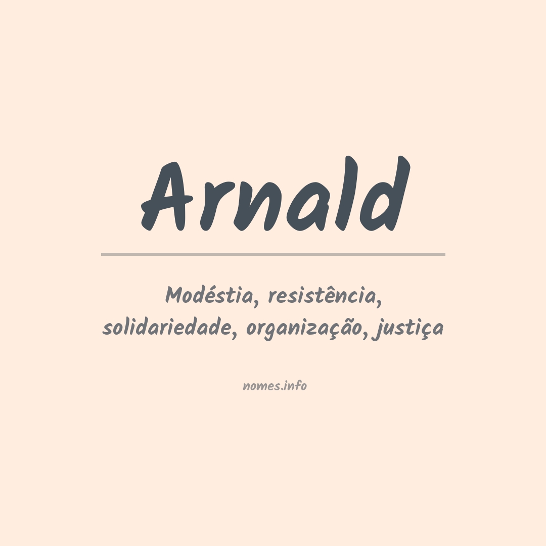 Significado do nome Arnald