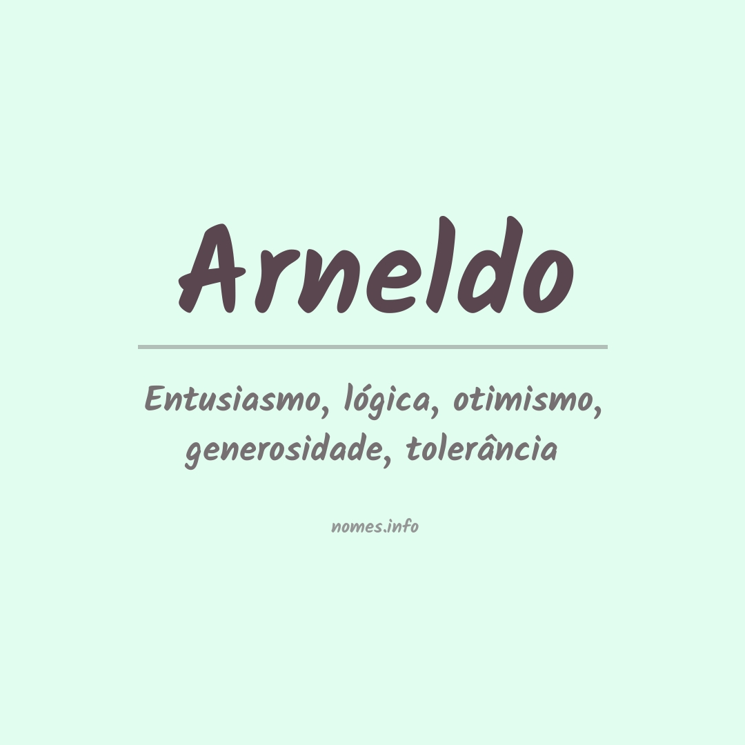 Significado do nome Arneldo