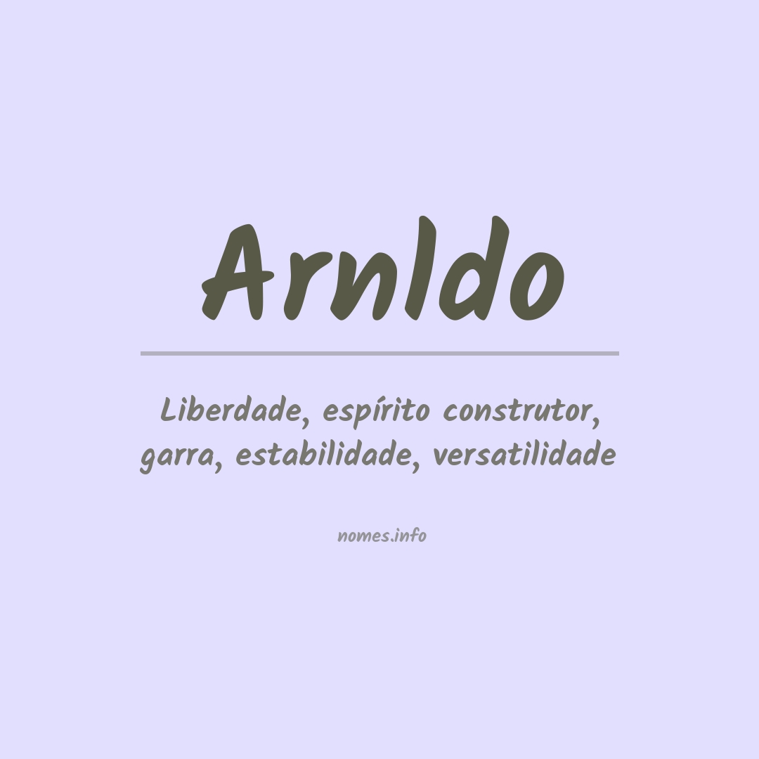 Significado do nome Arnldo