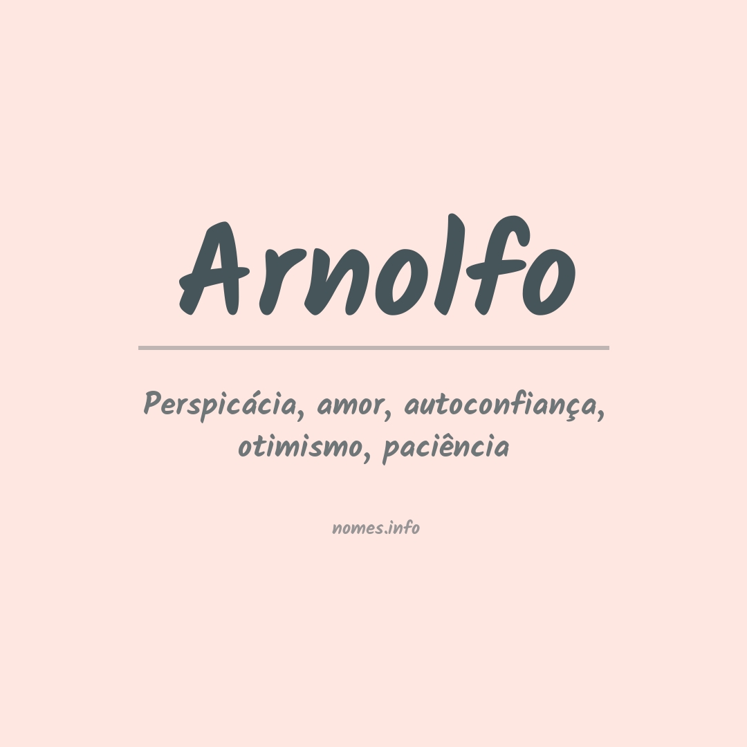 Significado do nome Arnolfo