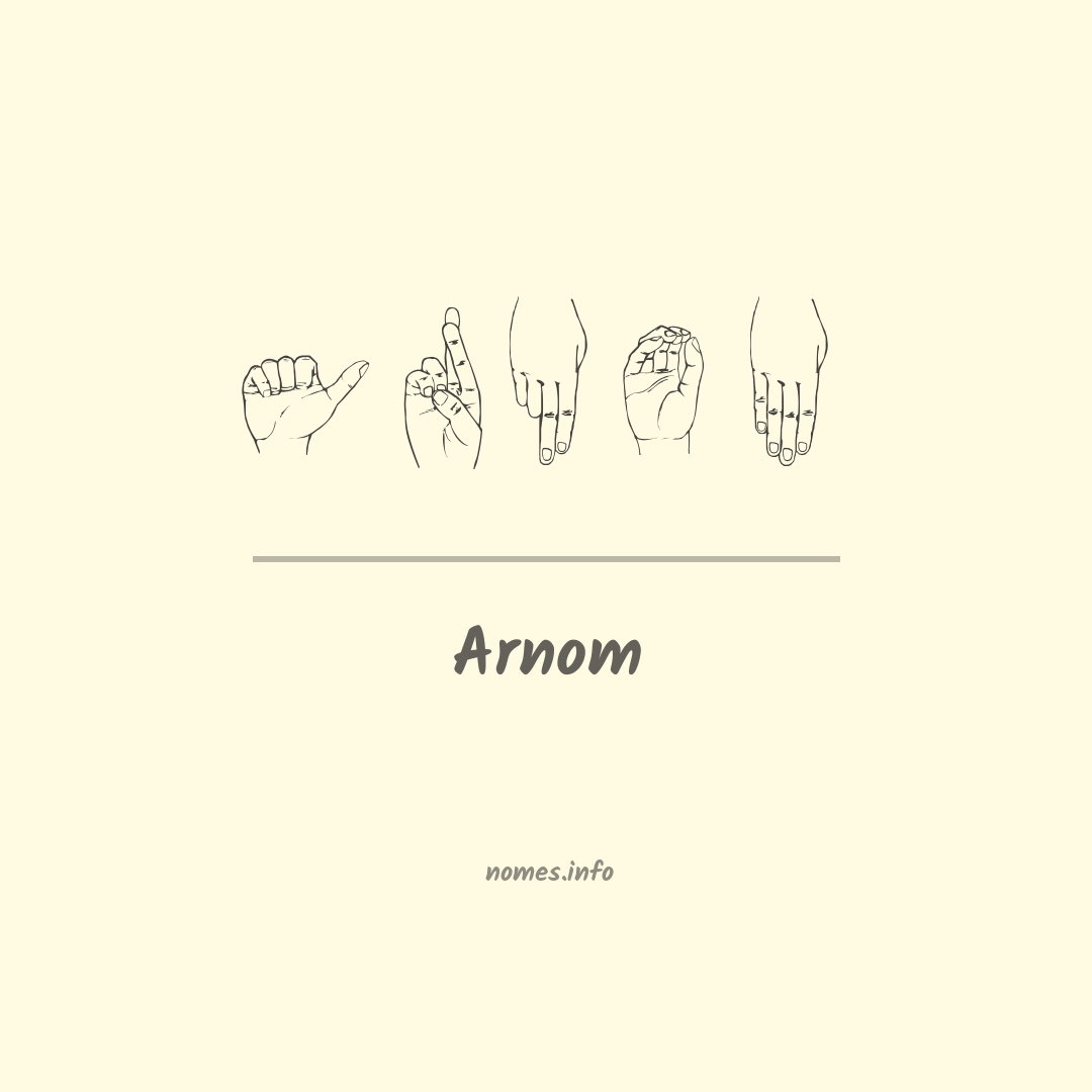 Arnom em Libras