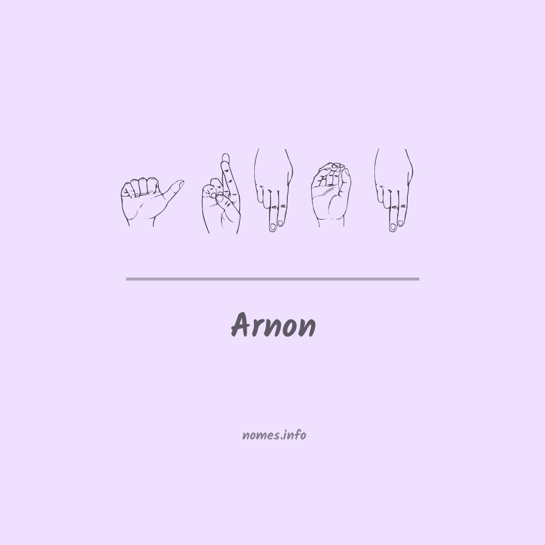 Arnon em Libras
