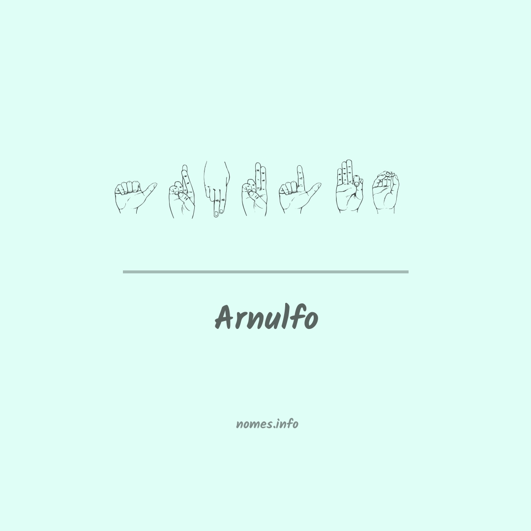 Arnulfo em Libras