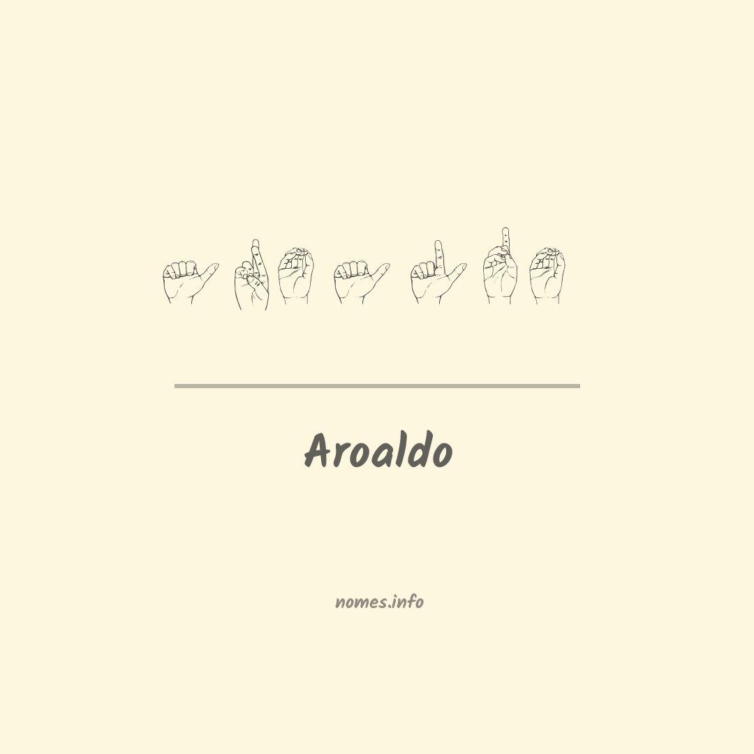 Aroaldo em Libras