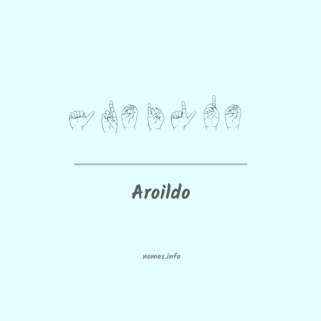 Aroildo em Libras