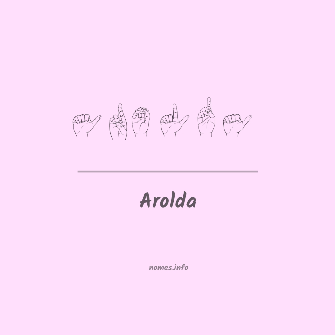Arolda em Libras