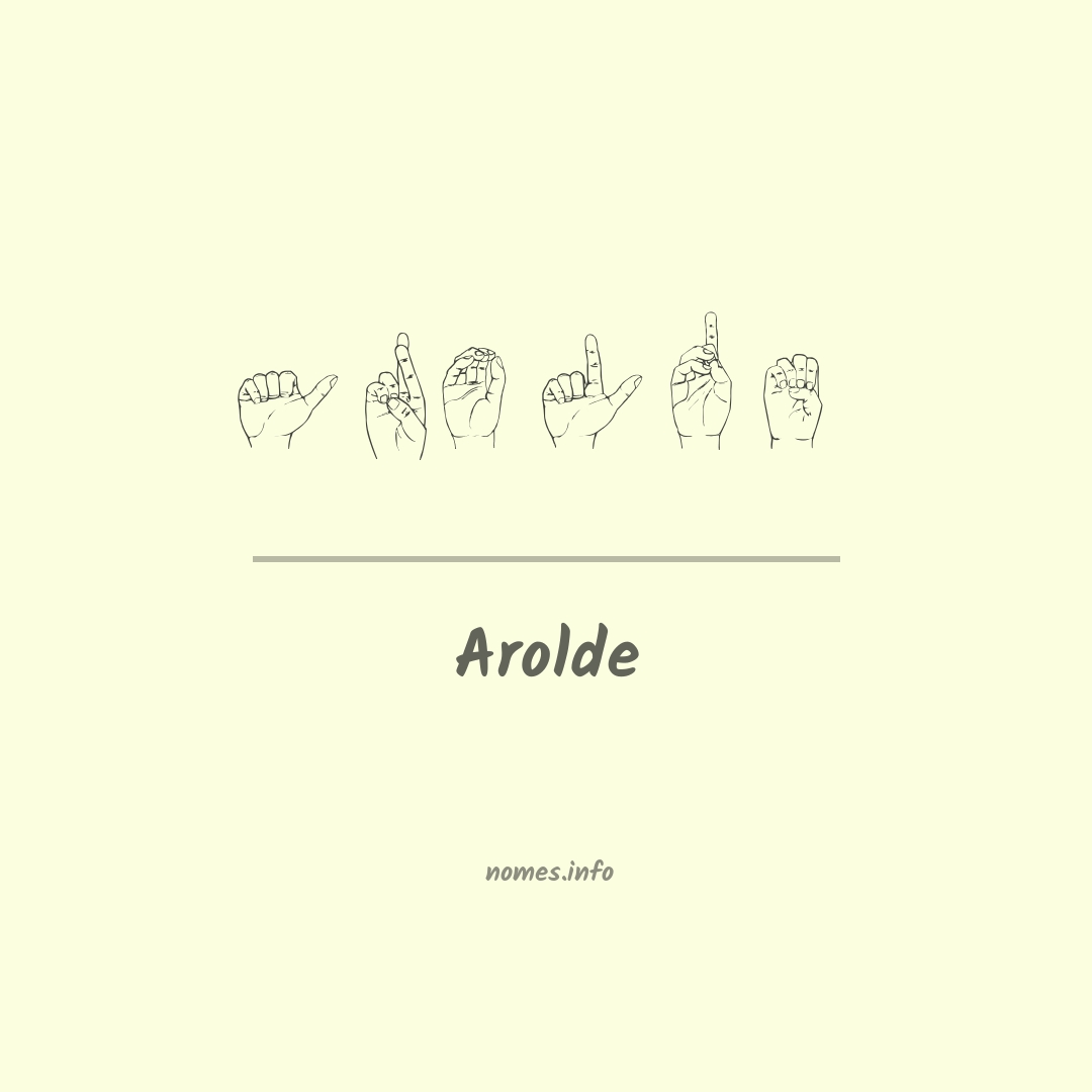 Arolde em Libras Arolde em Libras