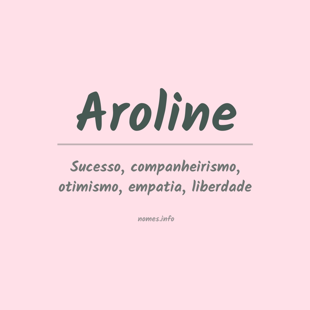 Significado do nome Aroline